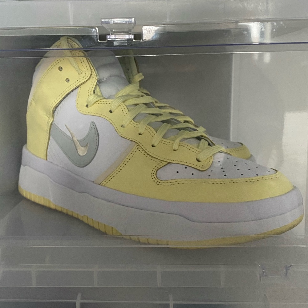 Women’s Nike Dunk High Up 'White Citron Tint' - Picture 4 of 5